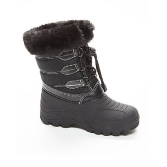 NEW Girls Rain Snow Boots Lace Tall Winter Water-resistant Insulated